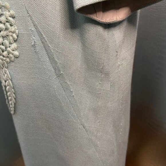 Vintage Henry Lee Light Blue Embellished Party Dress 1960's Size Small - Picture 4 of 9